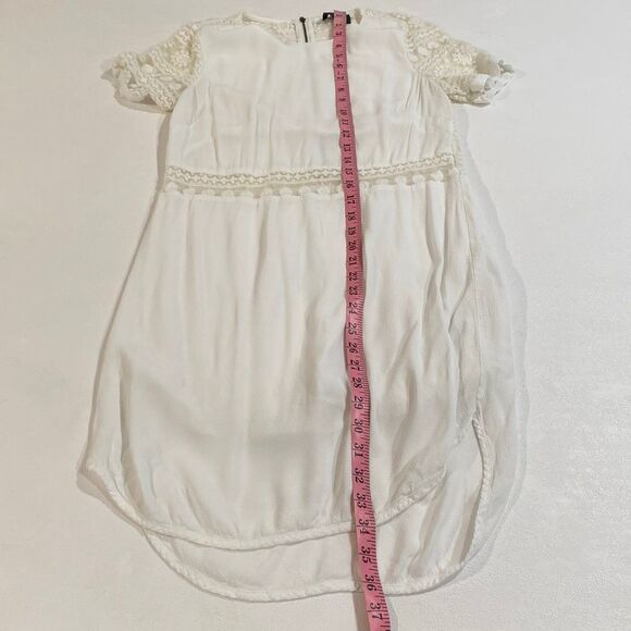 ASTR The Label White Lace Trim Dress • Silk Blend • Size S • Bridal Shower / Gra - Picture 8 of 8